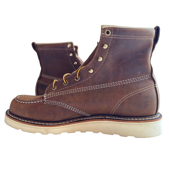 Thorogood Work Boots American Heritage 6" Mens 10.5D Leather Moc Toe 814-4203 - Picture 4 of 11